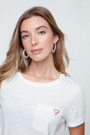 Renuar White Cotton T-Shirt