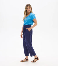 HATLEY Straight Leg Linen Pant