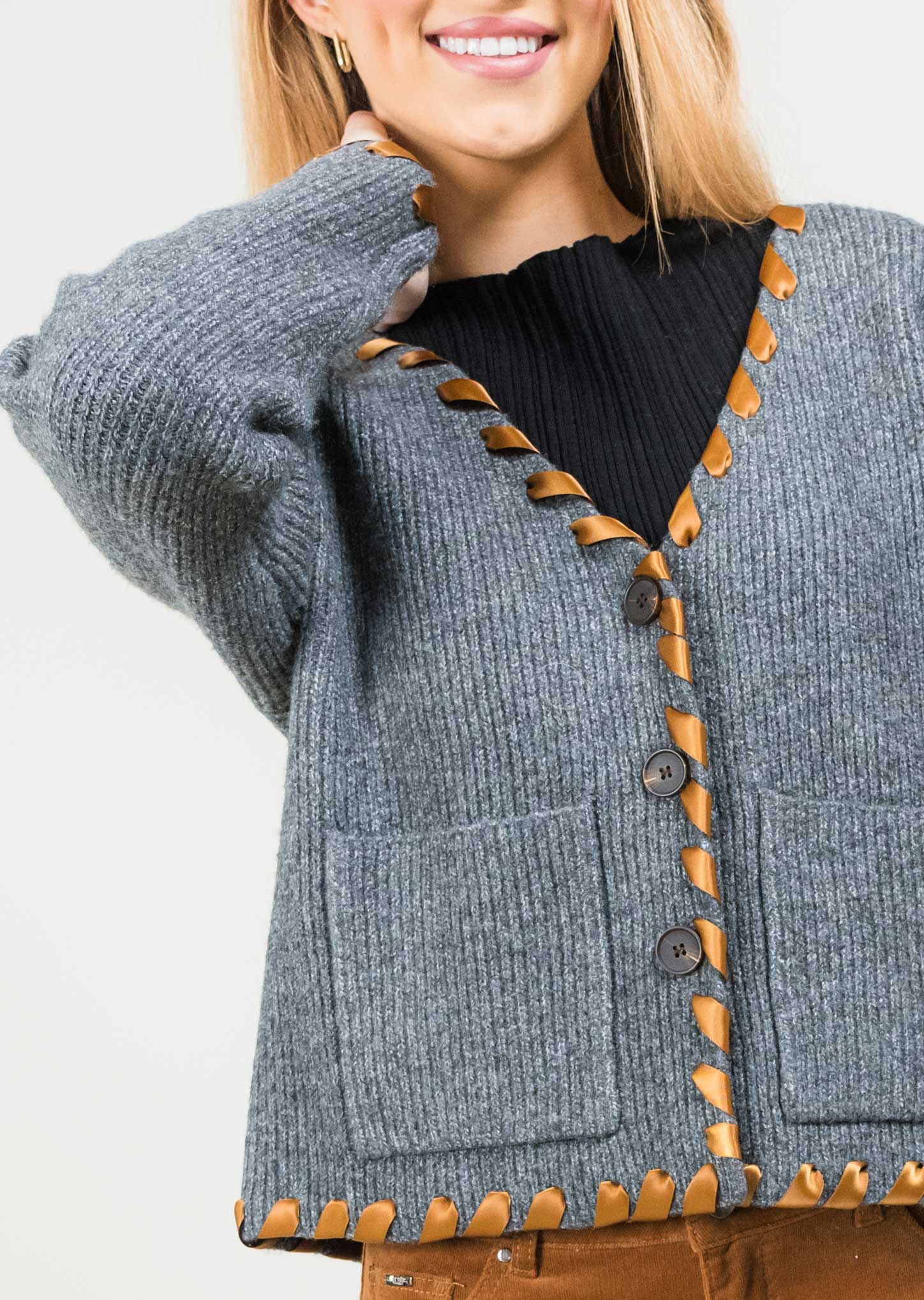 LISETTE L Boxy Cardigan