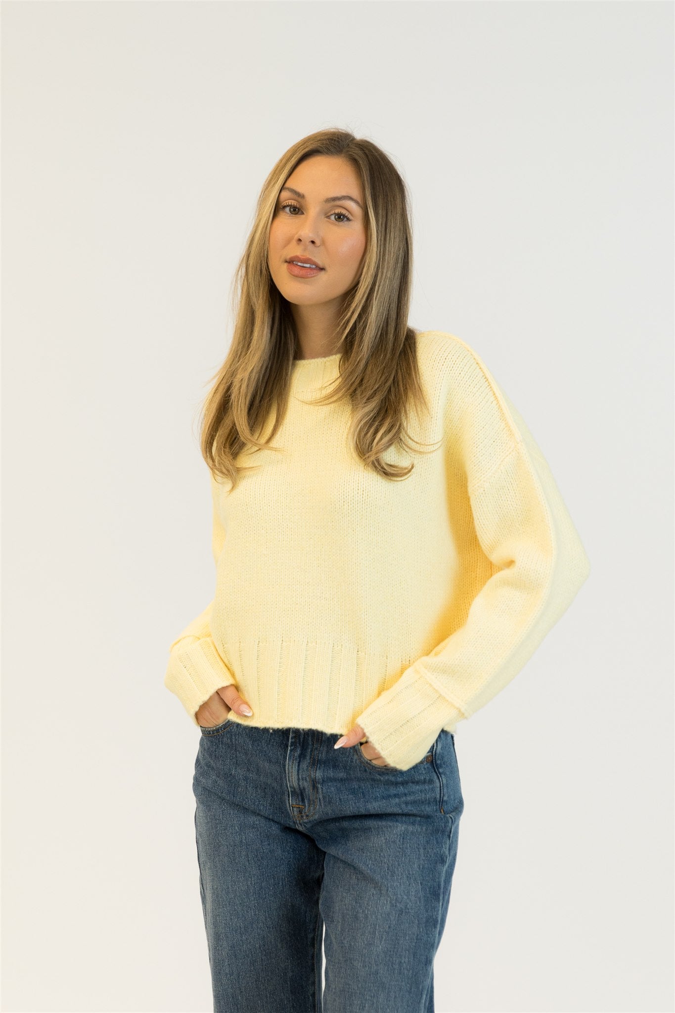 LYLA + LUXE Timmy Mock Neck Sweater