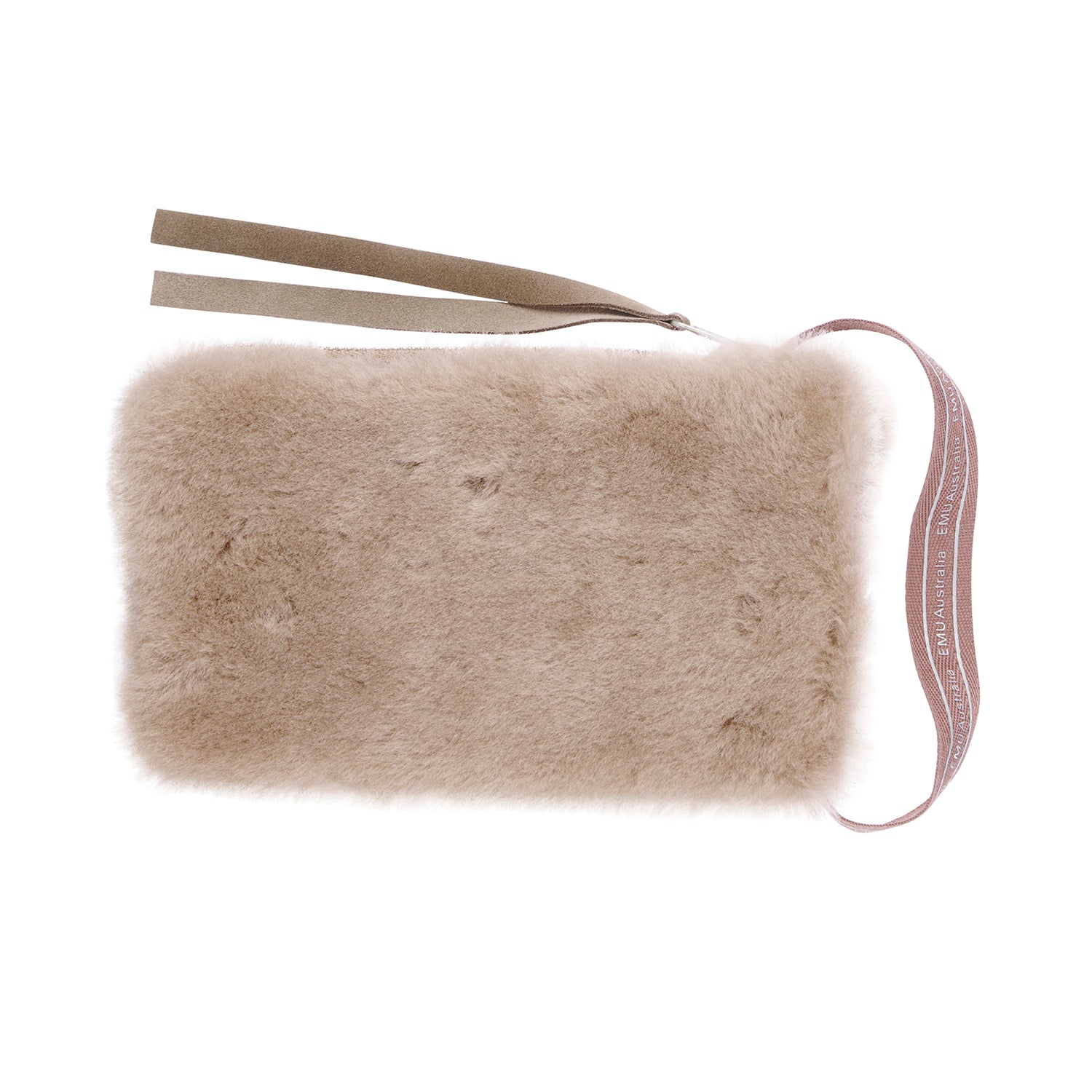 EMU Fuzzy Sheepskin Clutch