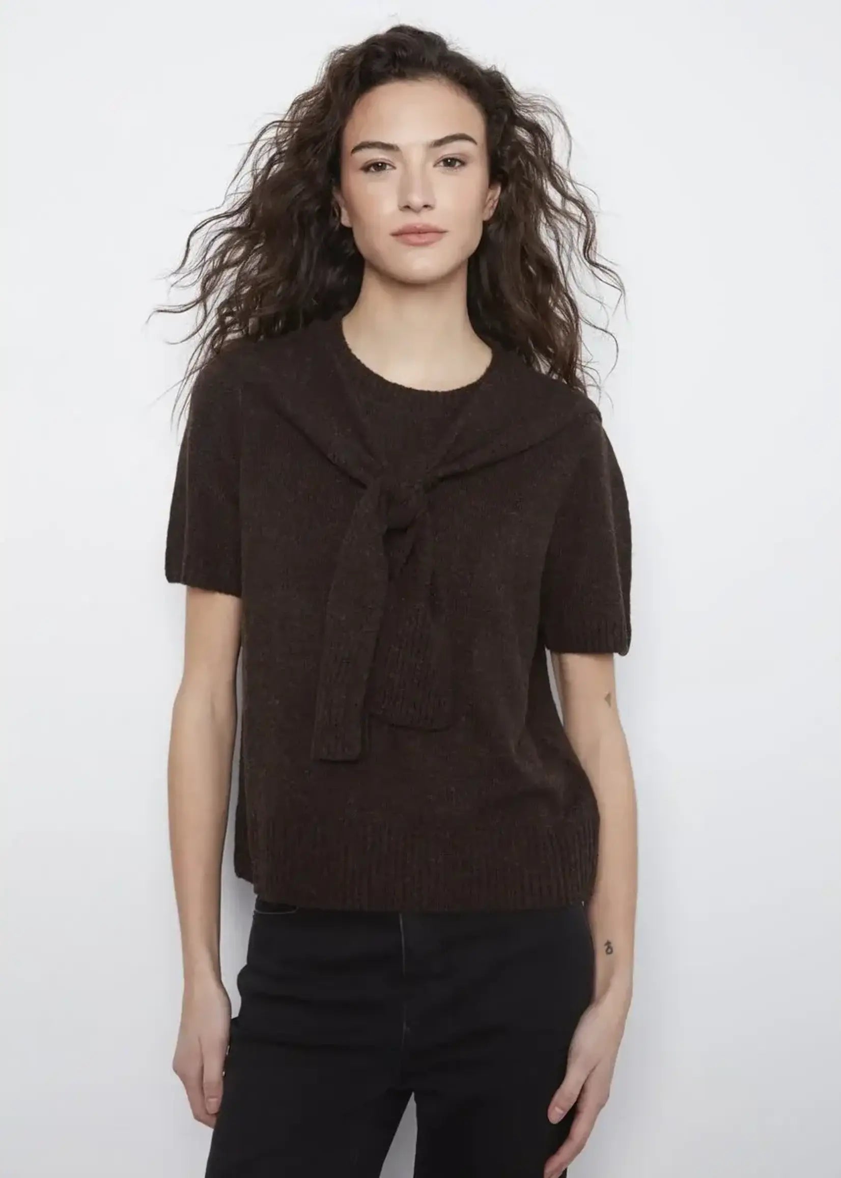 CHARLIE B Short Sleeve Knit Top