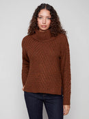 CHARLIE B Cowl Neck Sweater