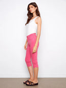 CHARLIE B Twill Capri Pants
