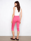 CHARLIE B Twill Capri Pants