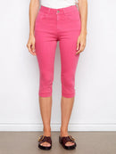 CHARLIE B Twill Capri Pants