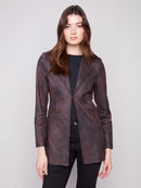 CHARLIE B Vintage Long Faux Blazer