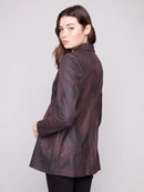 CHARLIE B Vintage Long Faux Blazer
