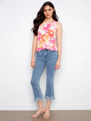 CHARLIE B Printed Organic Tank Top