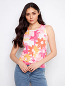 CHARLIE B Printed Organic Tank Top