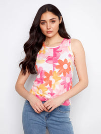 CHARLIE B Printed Organic Tank Top