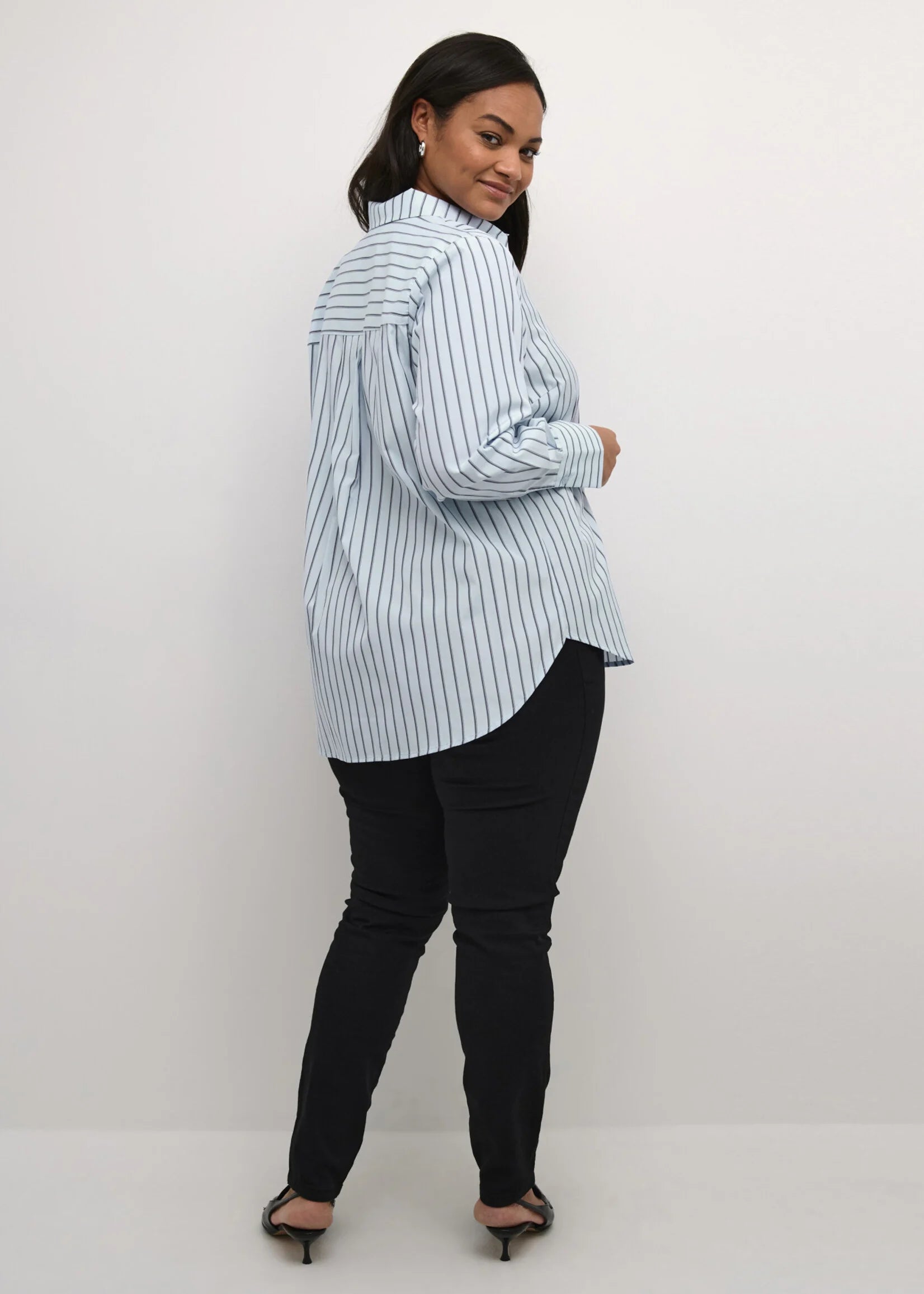 KAFFE CURVE Striped Shirt