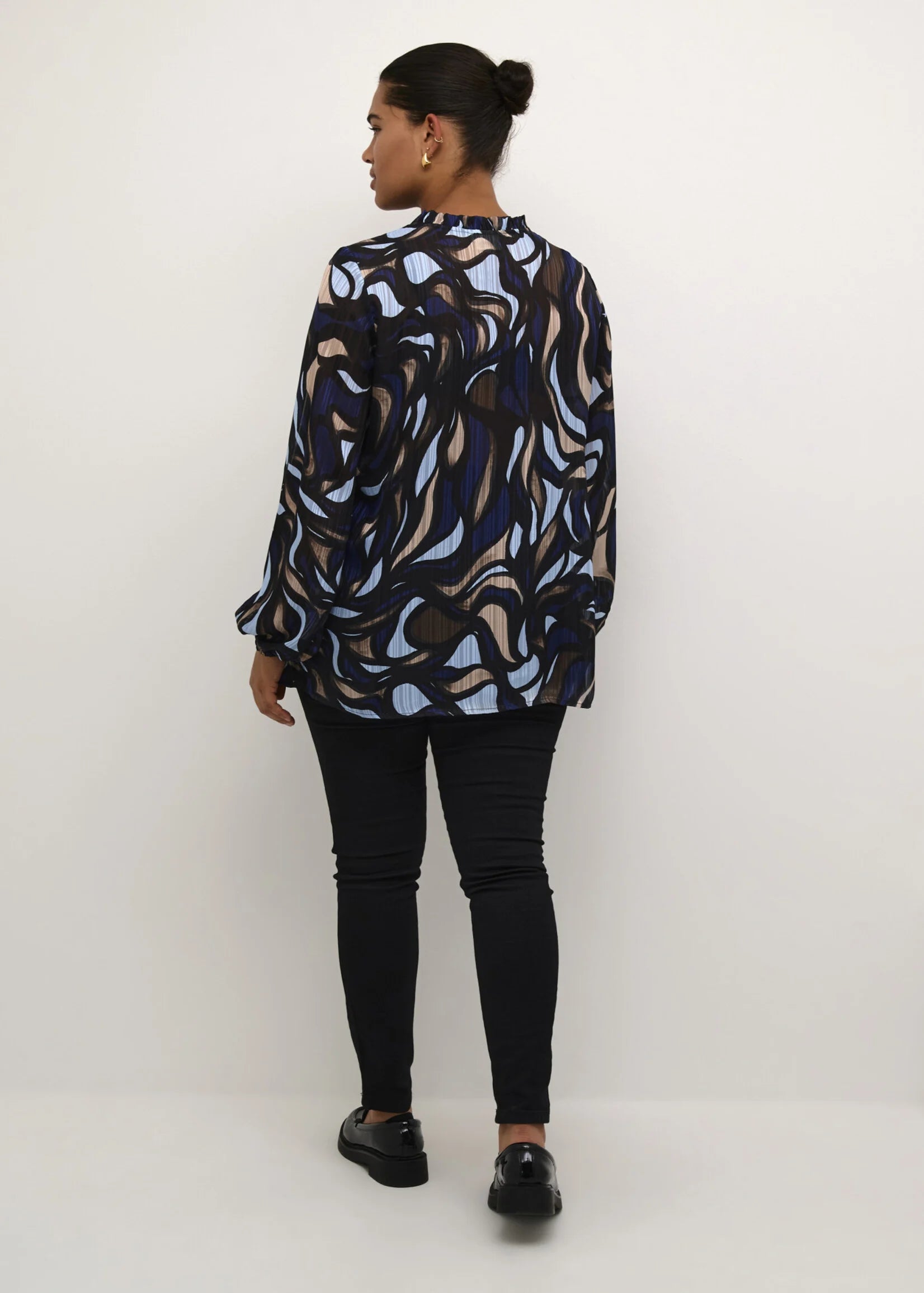 KAFFE CURVE Patterned Blouse