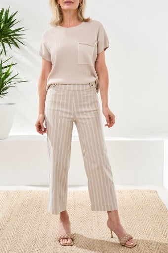 TRIBAL Cropped Pull-on Pant