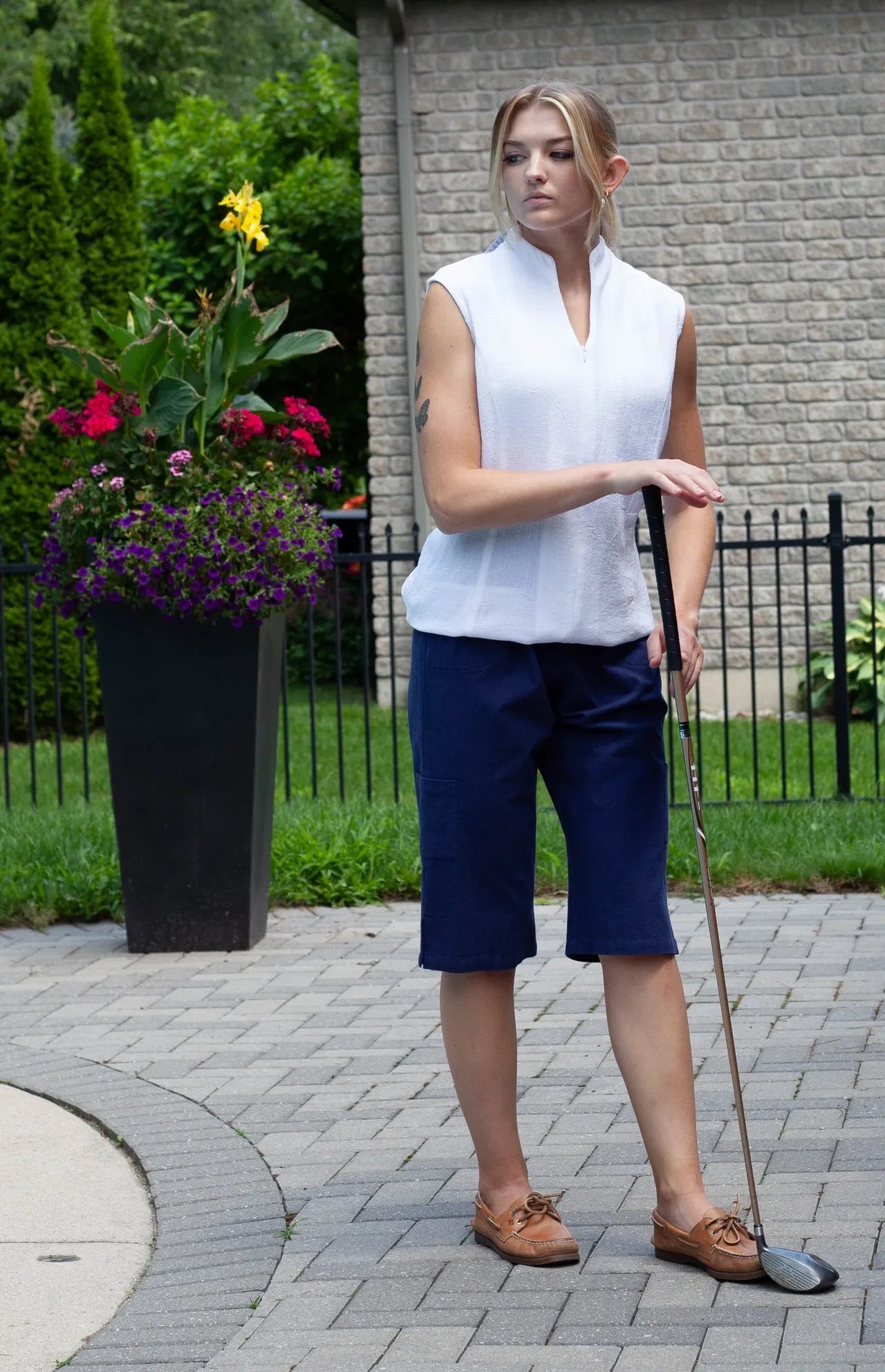 EZZE WEAR Sleeveless Lane Top