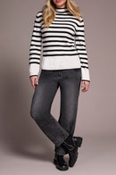 TRIBAL L/S Funnel Neck Sweater