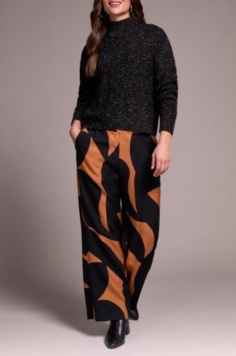 TRIBAL Mock Neck Sweater