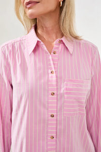 TRIBAL Long-Sleeve Striped Blouse