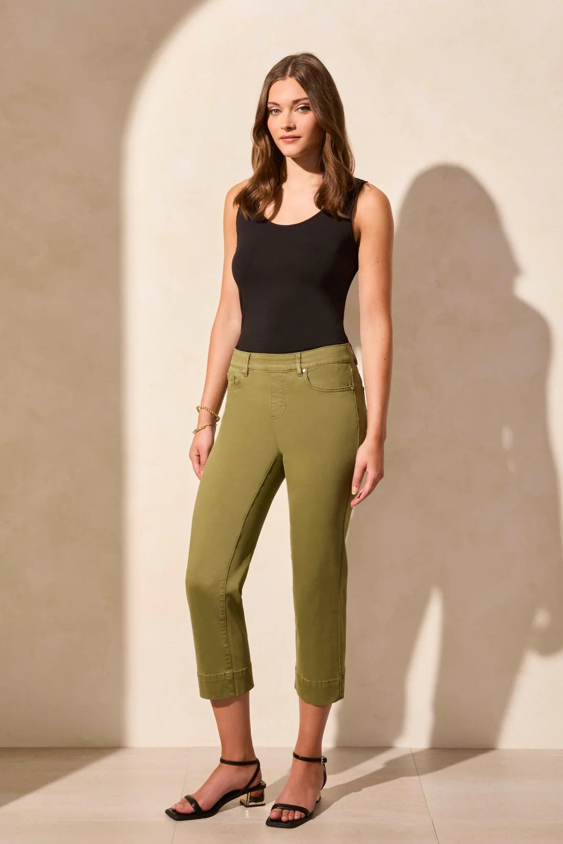 TRIBAL Flare Cropped Pants