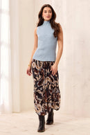 TRIBAL Sleeveless Mock Neck