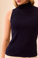 TRIBAL Sleeveless Mock Neck