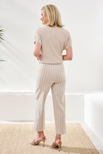 TRIBAL Cropped Pull-on Pant