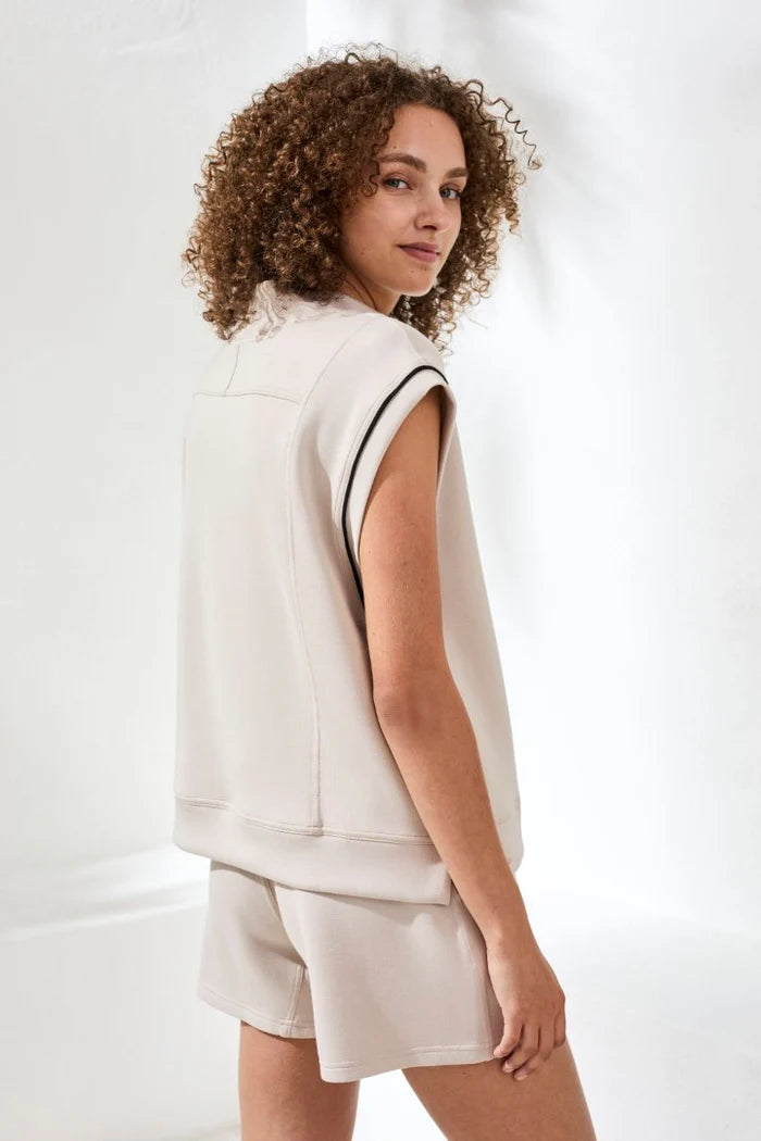 TRIBAL - Techno-Lux Mock Neck Top