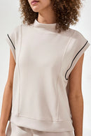 TRIBAL - Techno-Lux Mock Neck Top