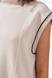 TRIBAL - Techno-Lux Mock Neck Top