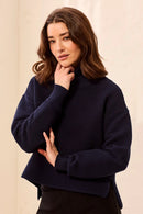 TRIBAL Textured Rib Mock Neck