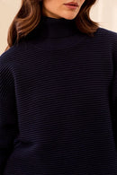 TRIBAL Textured Rib Mock Neck