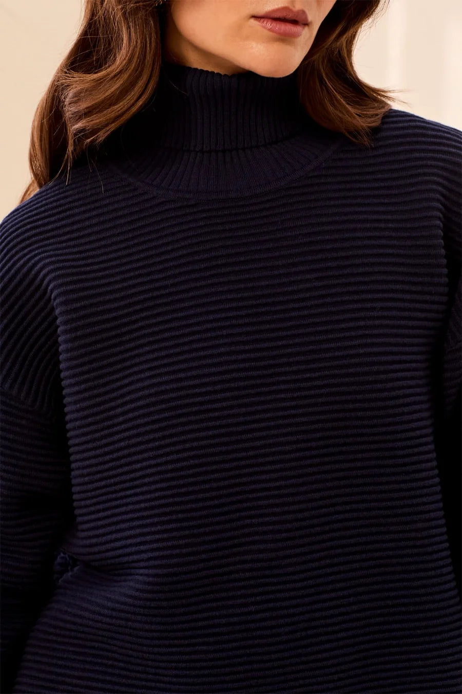 TRIBAL Textured Rib Mock Neck