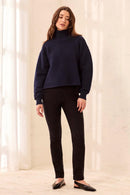 TRIBAL Textured Rib Mock Neck