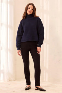 TRIBAL Textured Rib Mock Neck