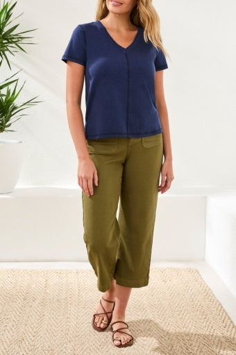 TRIBAL Short Sleeve V-Neck T-Shirt
